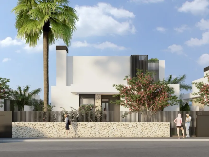 NEW BUILD LUXURY FIRST LINE VILLA IN ALGORFA GOLF COURSE