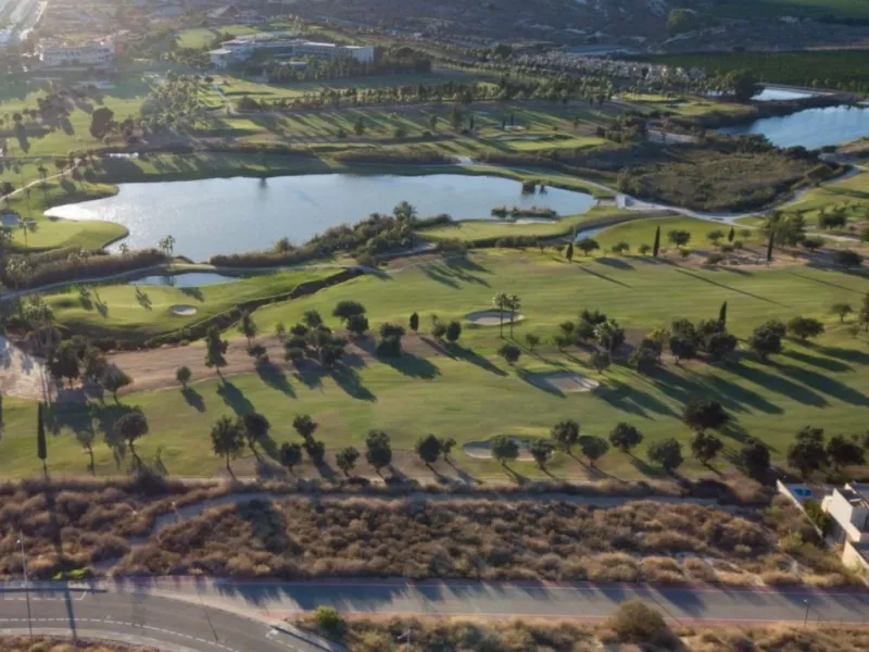 NEW BUILD LUXURY FIRST LINE VILLA IN ALGORFA GOLF COURSE