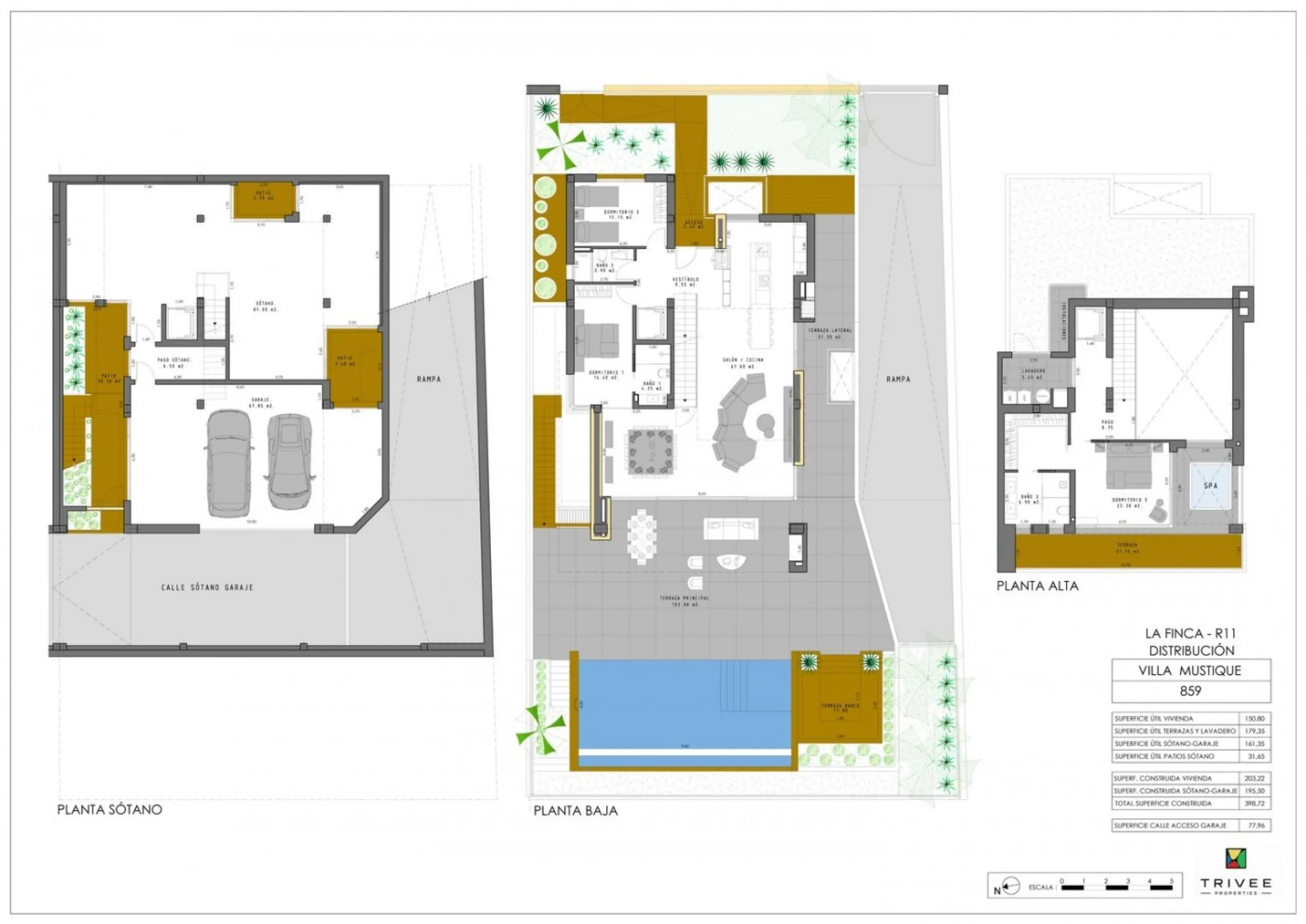 NEW BUILD LUXURY FIRST LINE VILLA IN ALGORFA GOLF COURSE