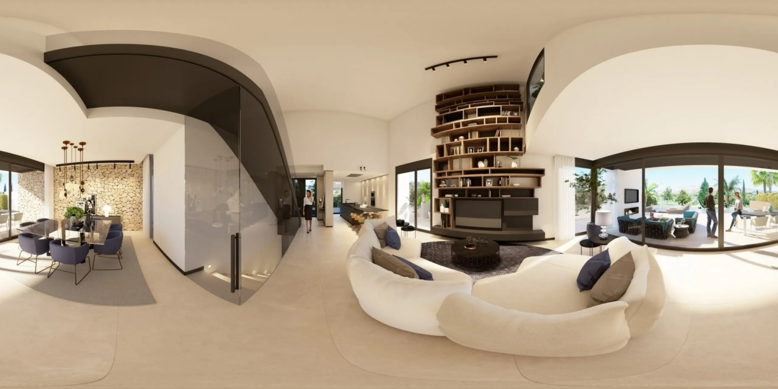 NEW BUILD LUXURY FIRST LINE VILLA IN ALGORFA GOLF COURSE