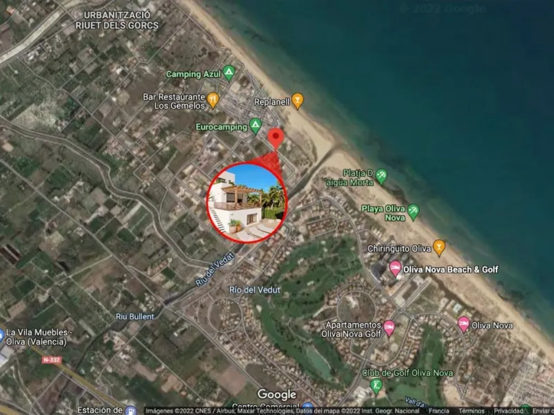 Villa exclusiva en primera línea de la Playa de Rabdells de Oliva