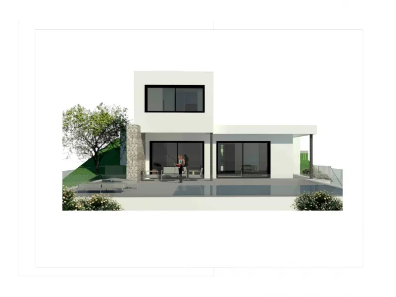 Villa con piscina y vistas al mar en Pedreguer