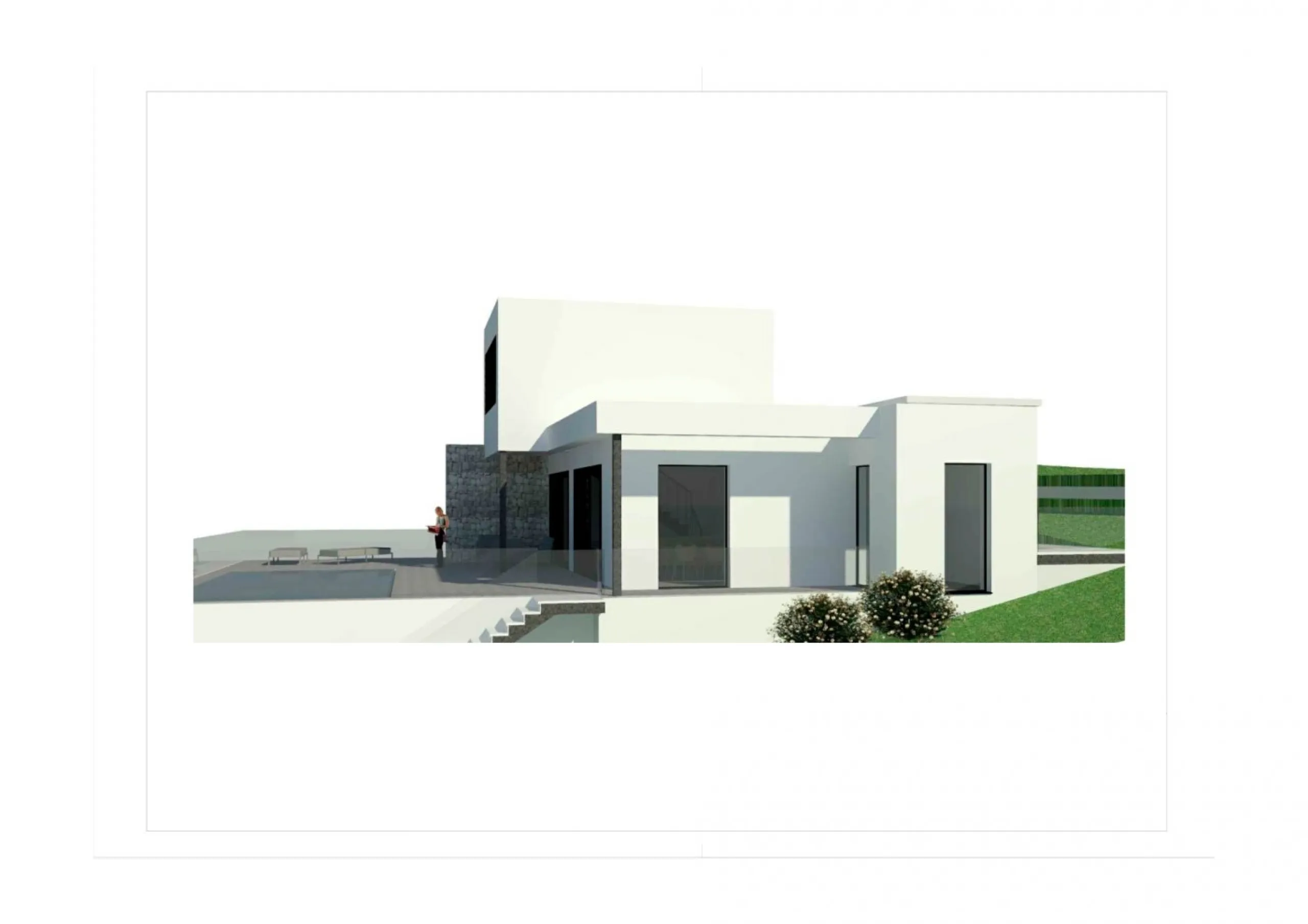 Villa con piscina y vistas al mar en Pedreguer