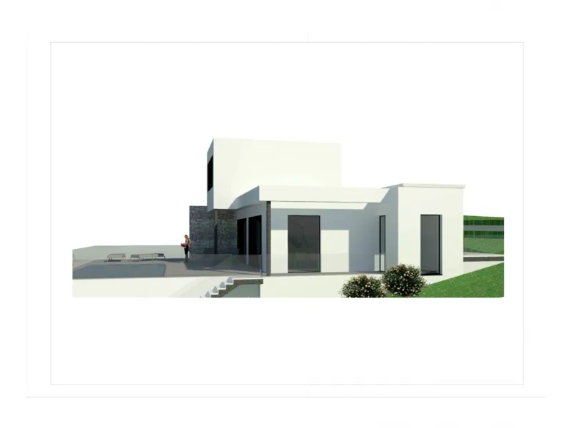 Villa con piscina y vistas al mar en Pedreguer