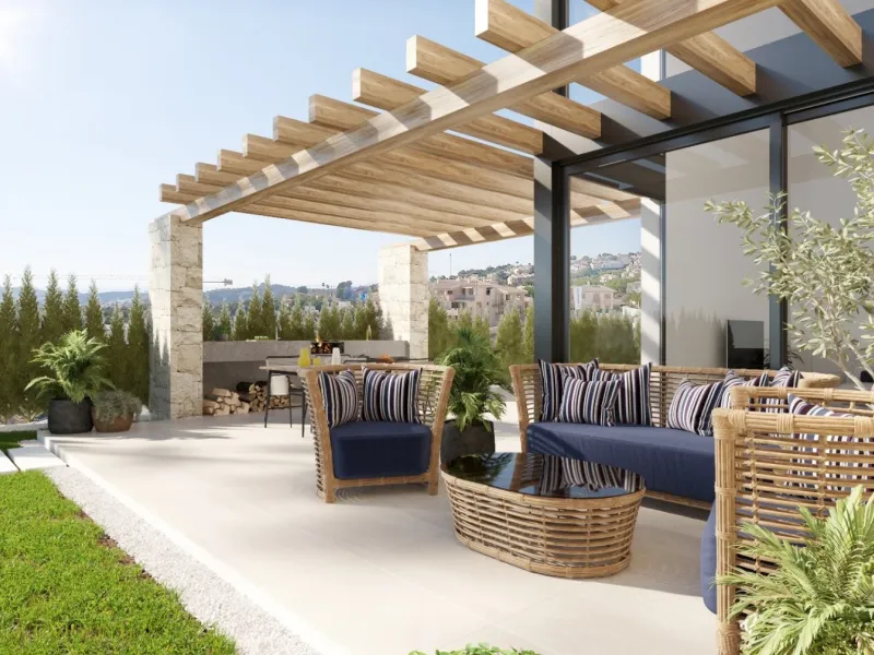 Villas independientes con piscina y vistas al mar en Sierra Cortina