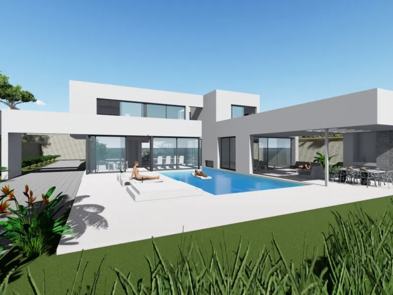 Villa de diseño en Maryvilla con vistas al mar