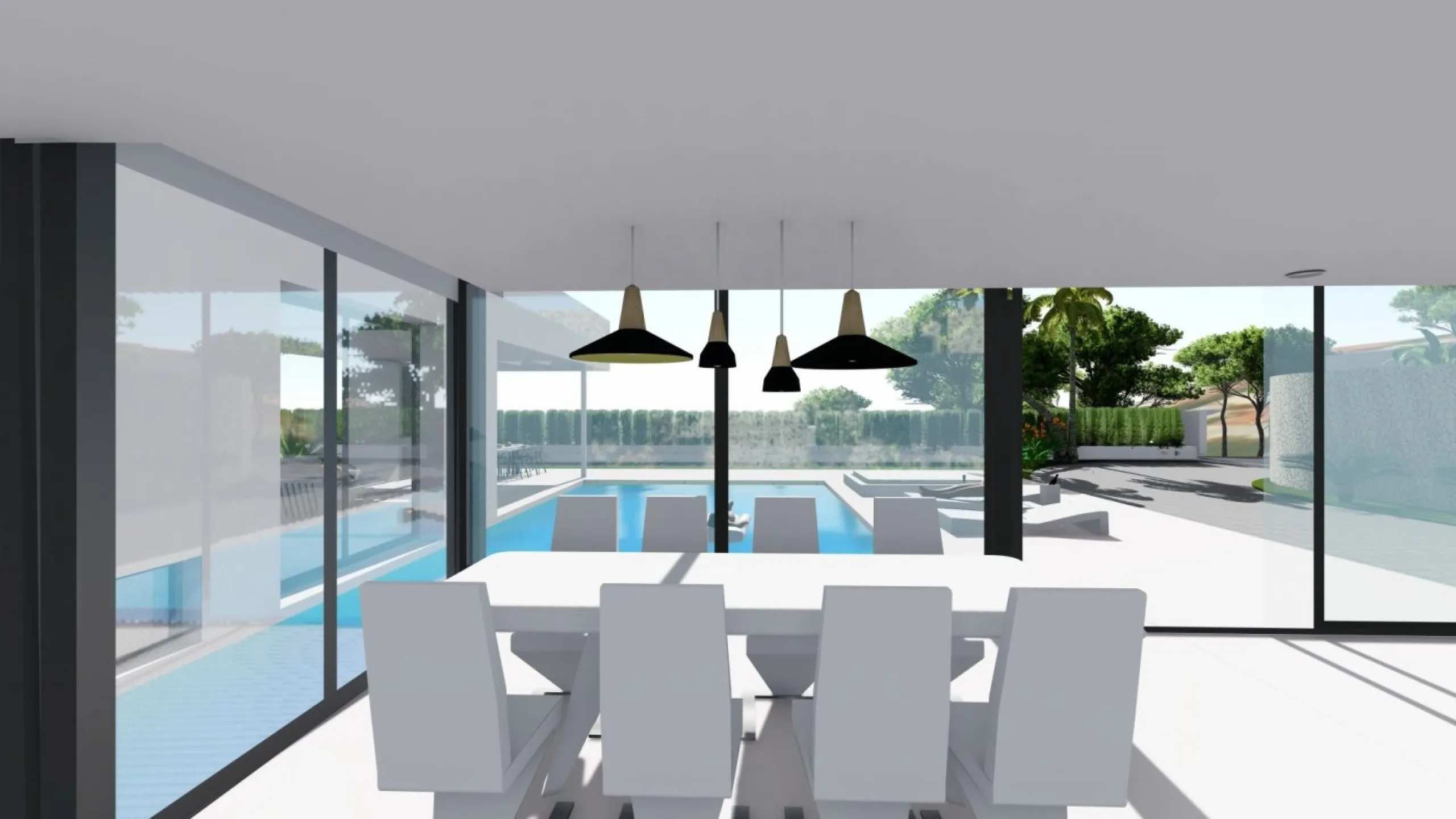 Villa de diseño en Maryvilla con vistas al mar