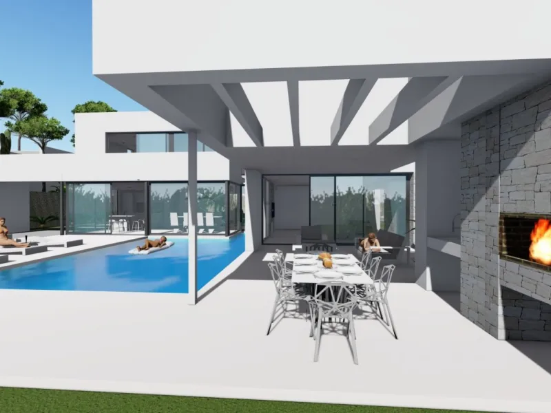 Villa de diseño en Maryvilla con vistas al mar
