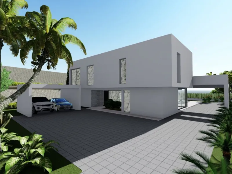 Villa de diseño en Maryvilla con vistas al mar