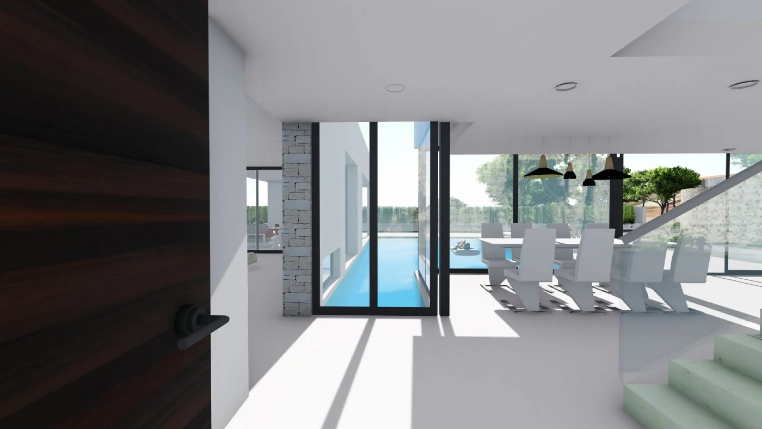 Villa de diseño en Maryvilla con vistas al mar