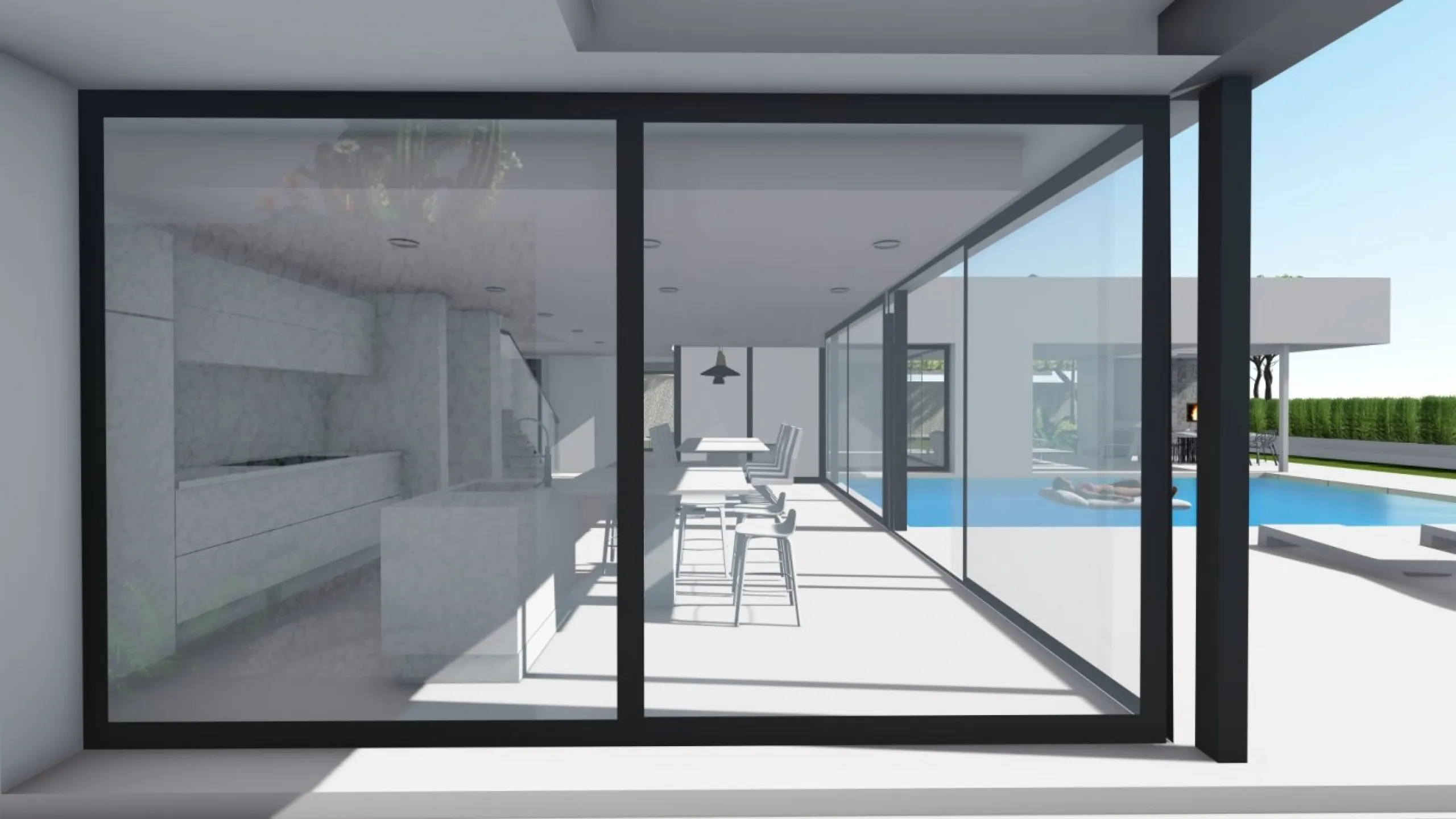 Villa de diseño en Maryvilla con vistas al mar
