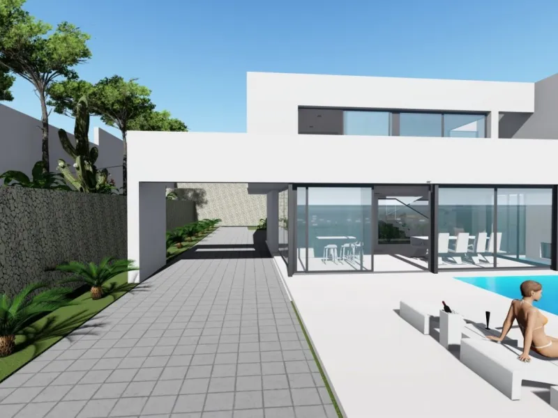 Villa de diseño en Maryvilla con vistas al mar