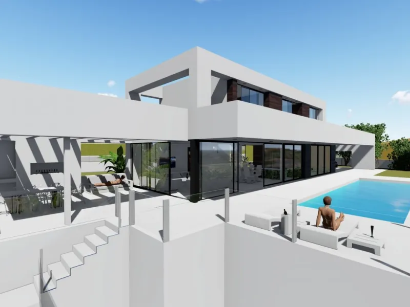 Villa de diseño minimalista en zona Canuta Alta de Calpe