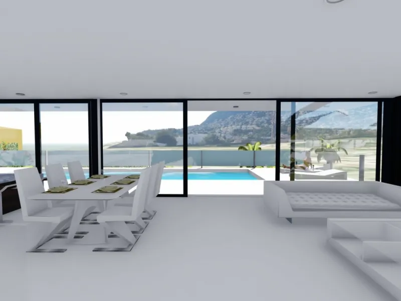 Villa de diseño minimalista en zona Canuta Alta de Calpe