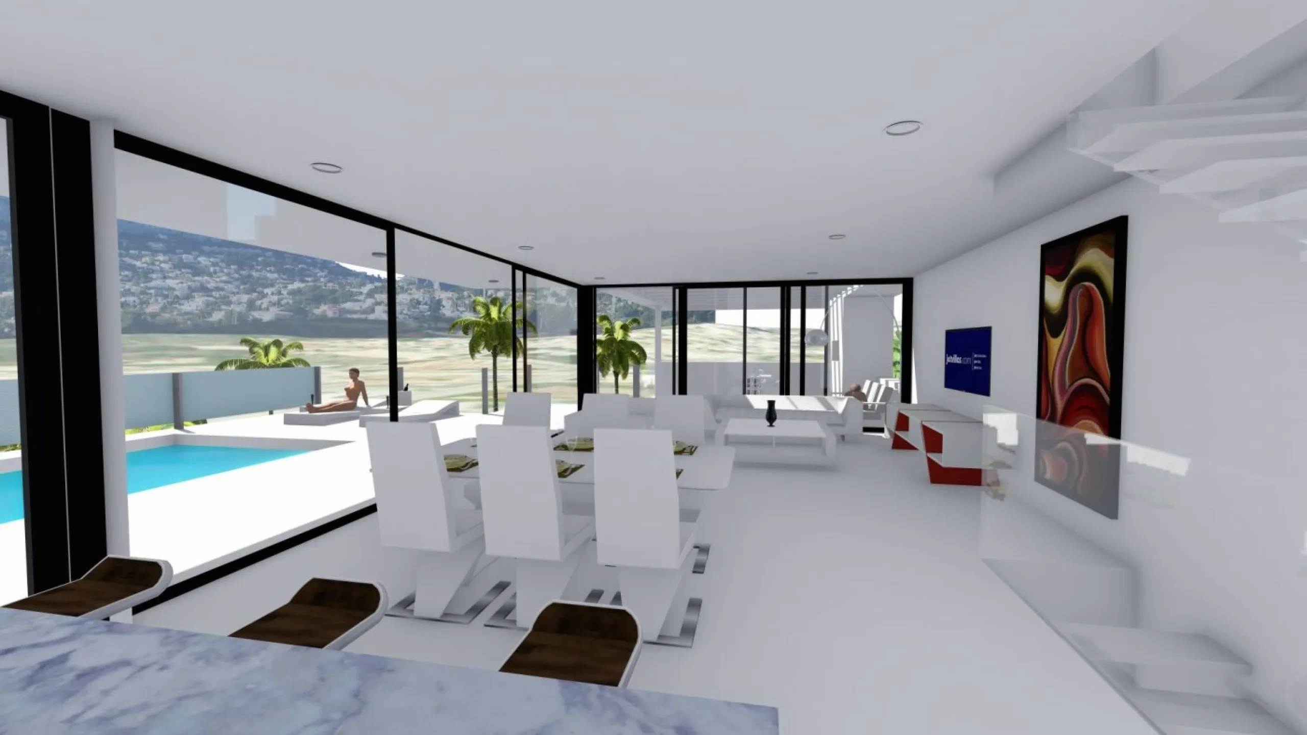 Villa de diseño minimalista en zona Canuta Alta de Calpe
