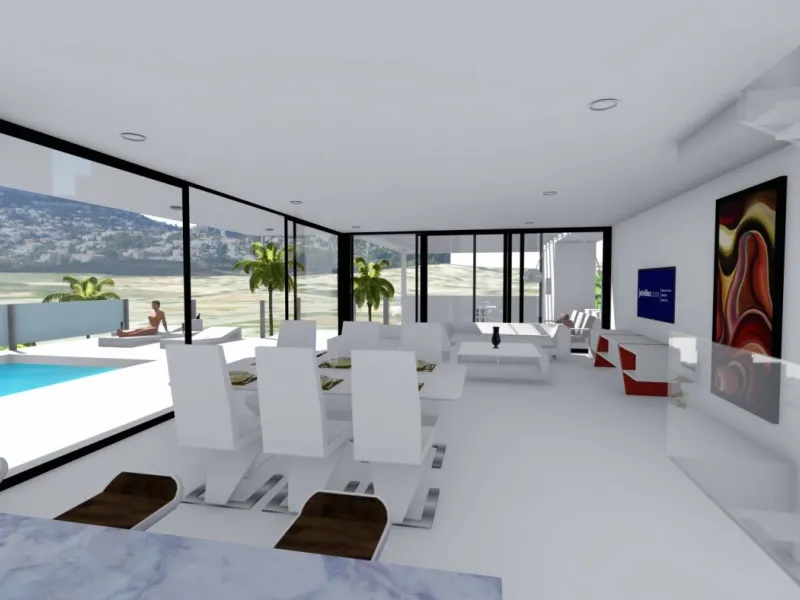 Villa de diseño minimalista en zona Canuta Alta de Calpe