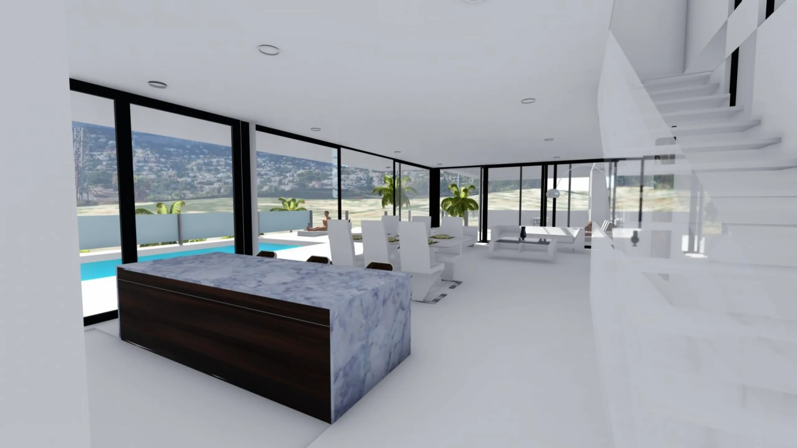 Villa de diseño minimalista en zona Canuta Alta de Calpe