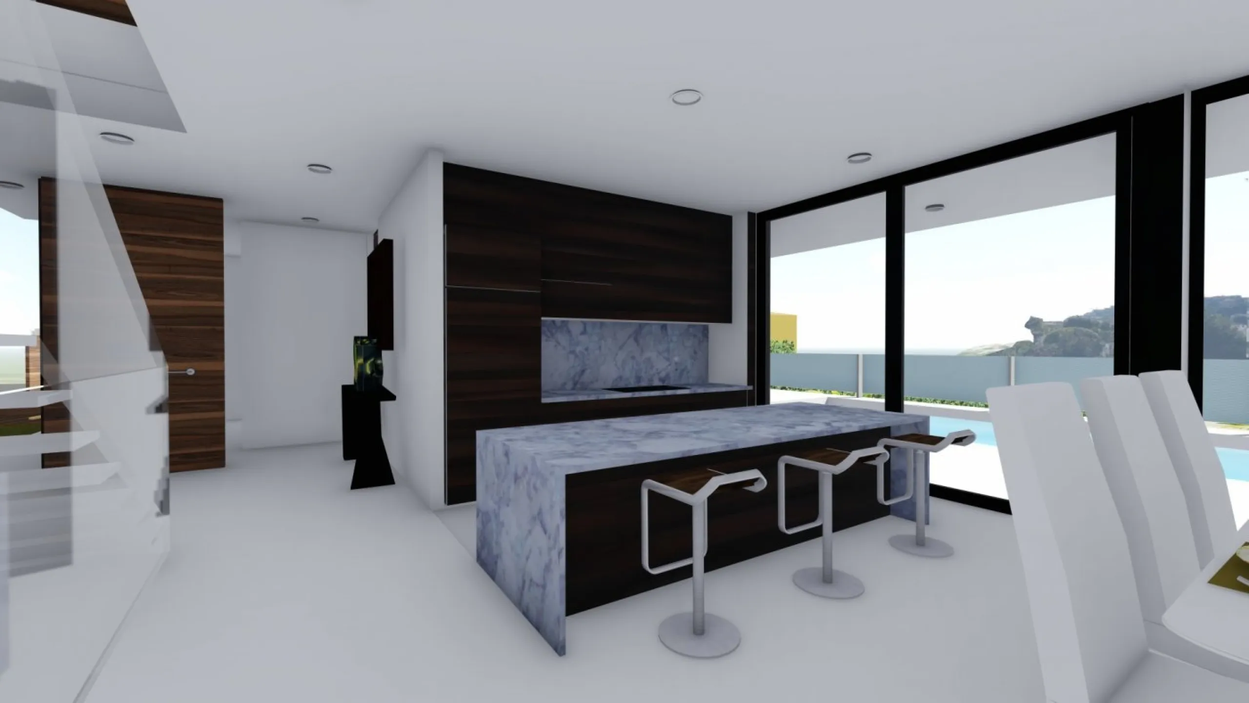Villa de diseño minimalista en zona Canuta Alta de Calpe