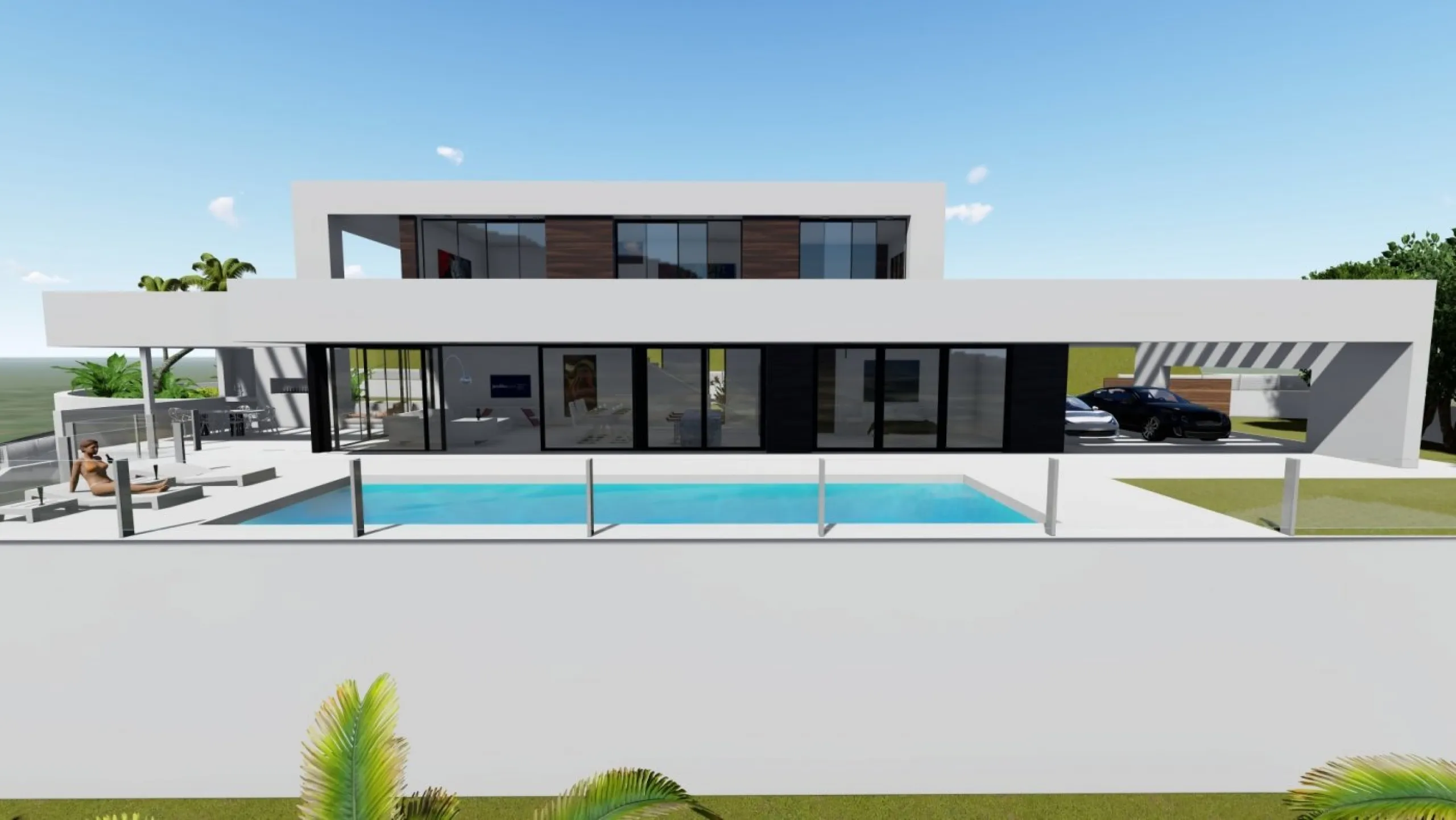 Villa de diseño minimalista en zona Canuta Alta de Calpe