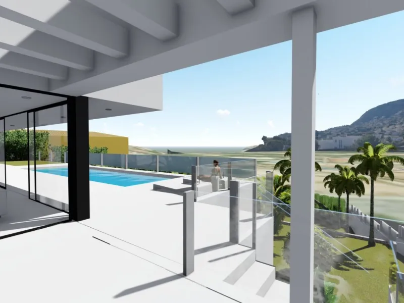 Villa de diseño minimalista en zona Canuta Alta de Calpe