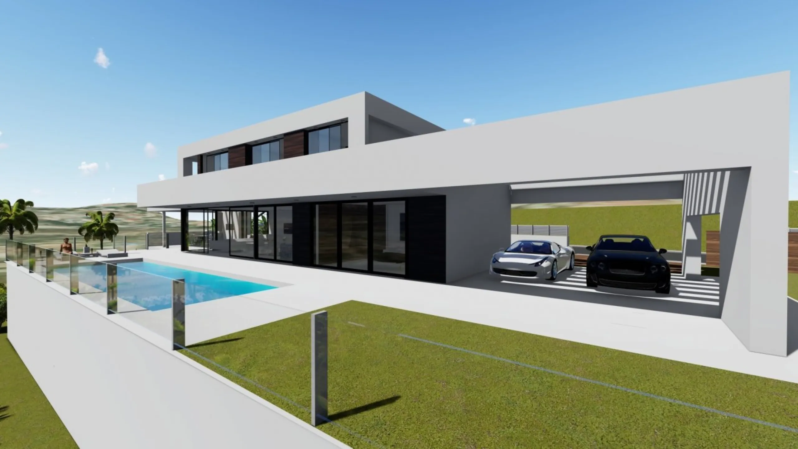 Villa de diseño minimalista en zona Canuta Alta de Calpe
