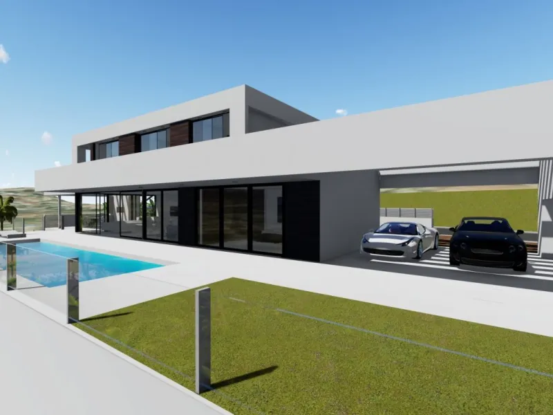 Villa de diseño minimalista en zona Canuta Alta de Calpe