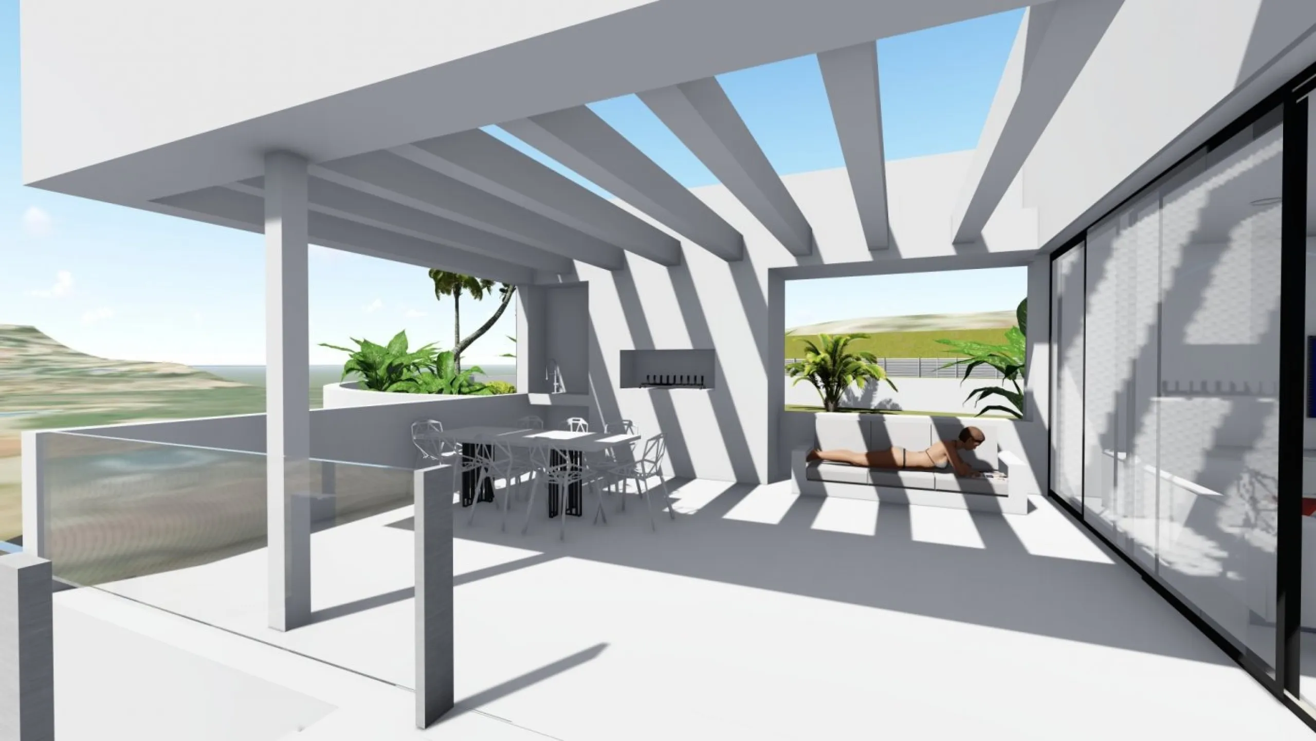 Villa de diseño minimalista en zona Canuta Alta de Calpe