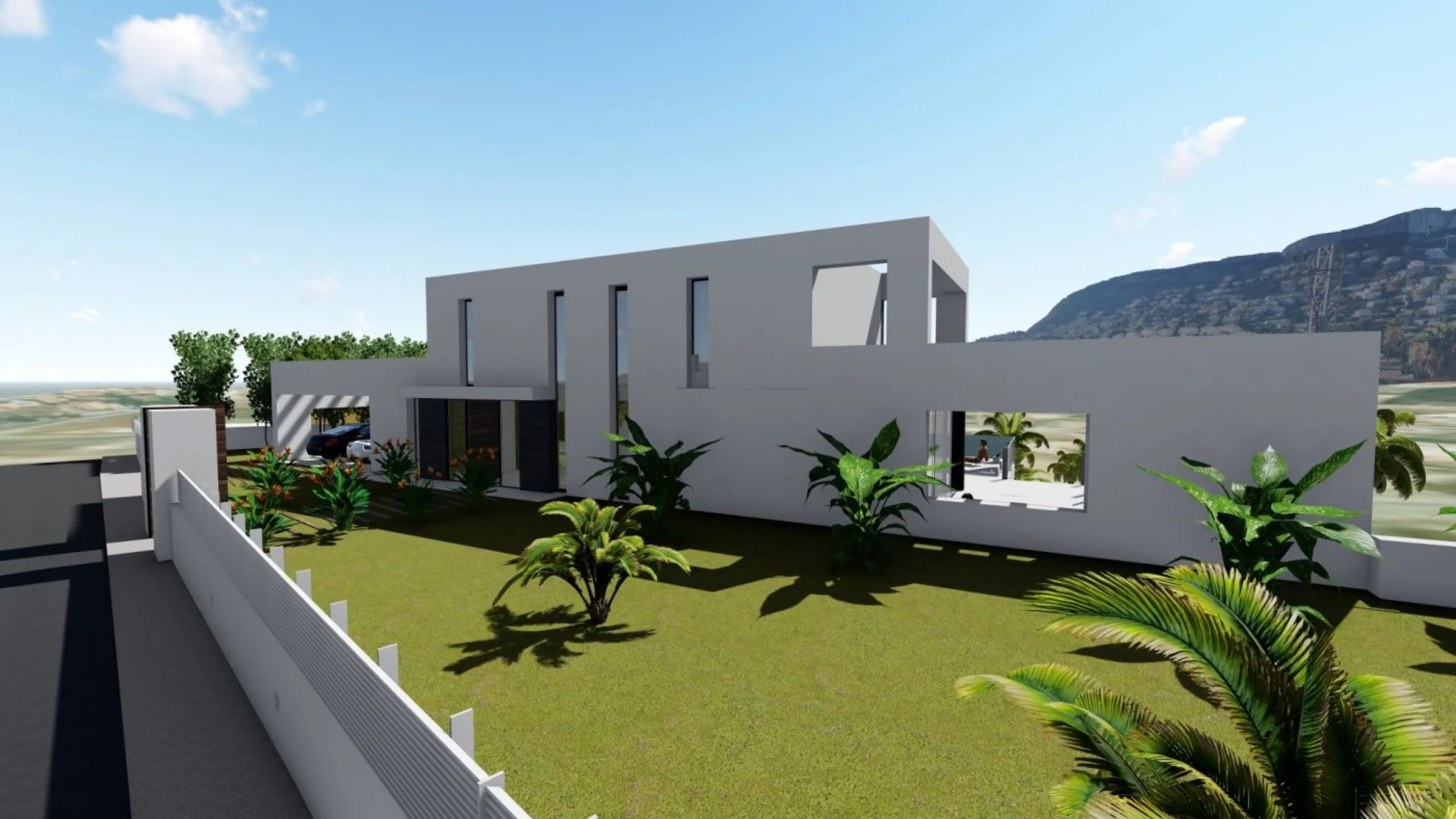 Villa de diseño minimalista en zona Canuta Alta de Calpe