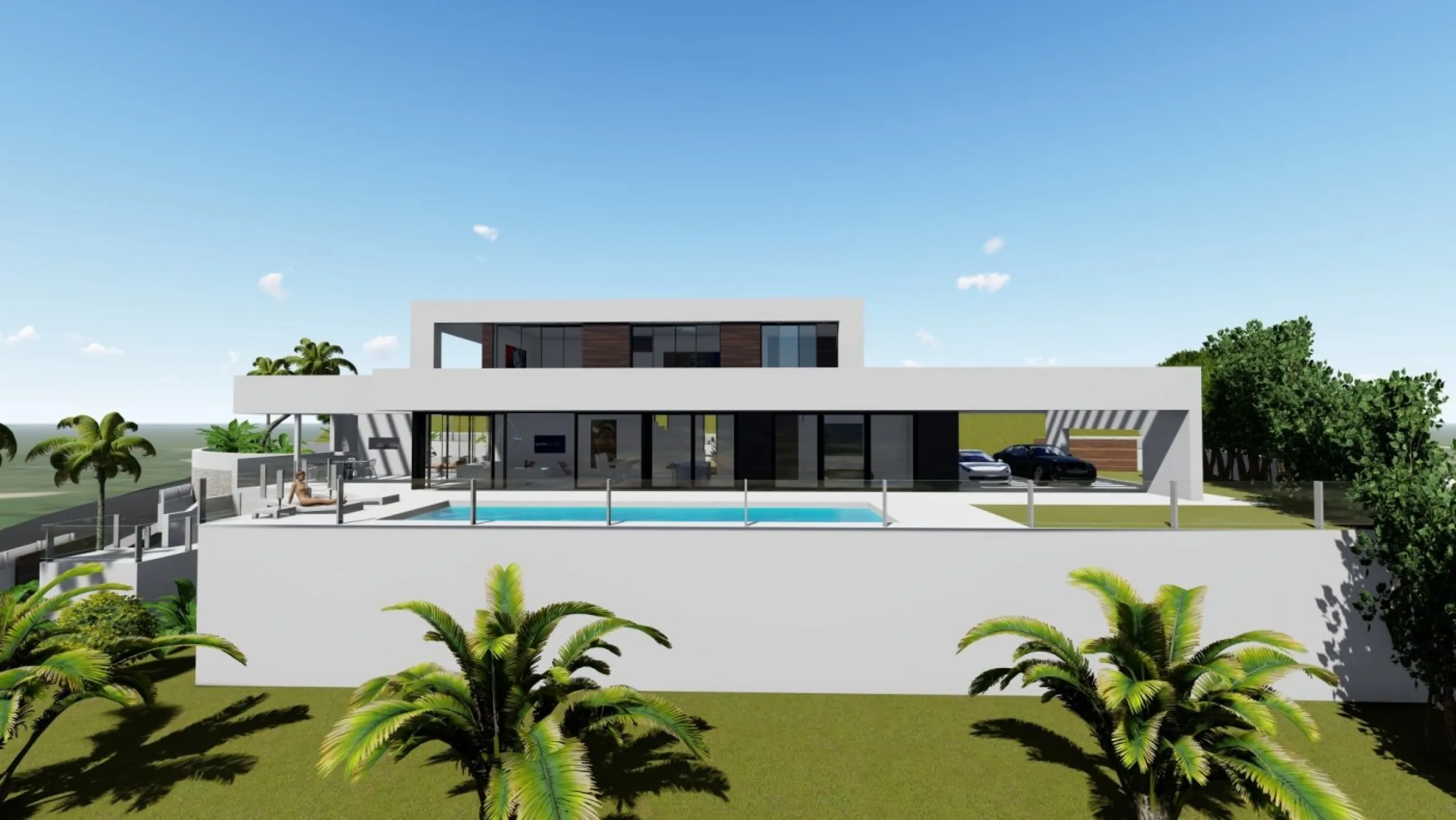 Villa de diseño minimalista en zona Canuta Alta de Calpe