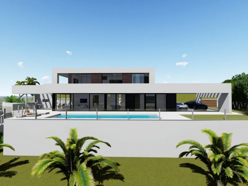 Villa de diseño minimalista en zona Canuta Alta de Calpe