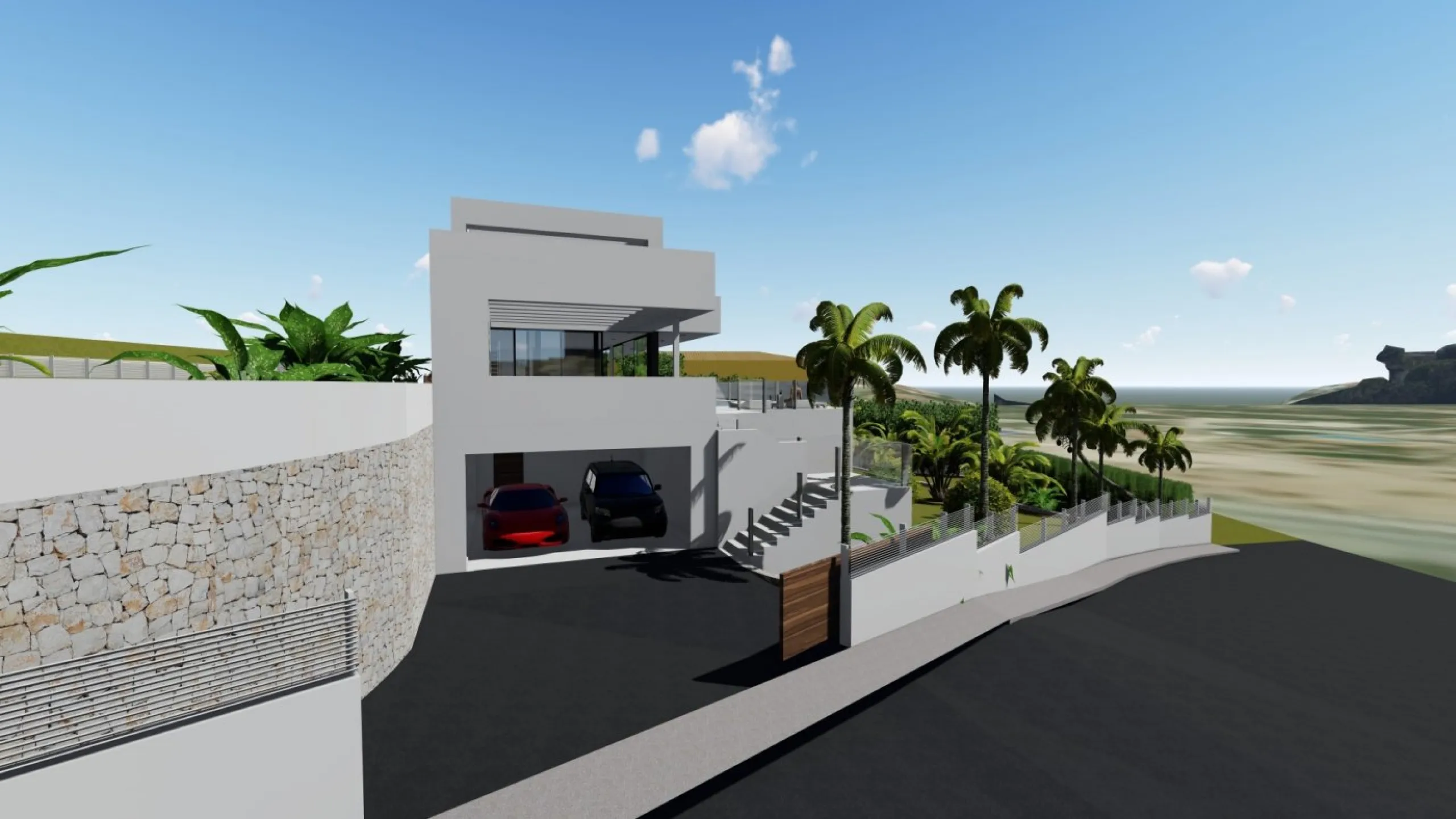 Villa de diseño minimalista en zona Canuta Alta de Calpe