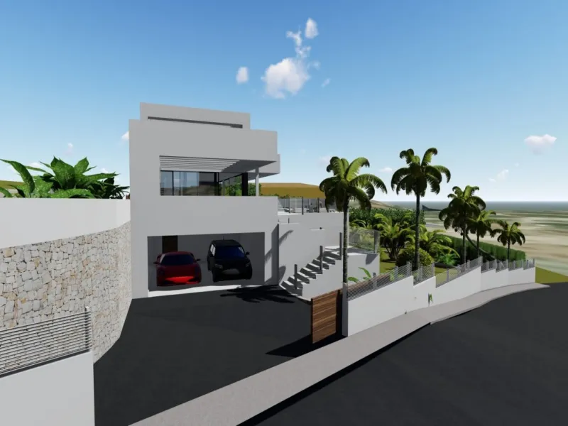 Villa de diseño minimalista en zona Canuta Alta de Calpe