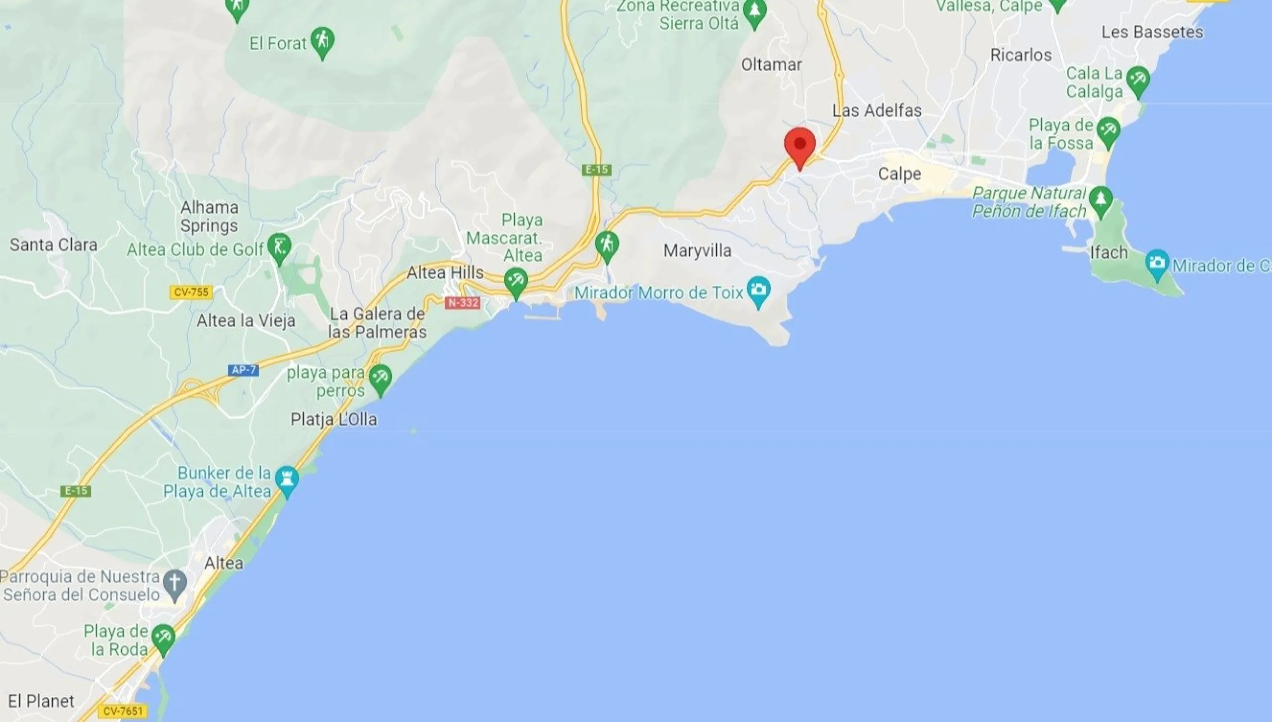Villa de diseño minimalista en zona Canuta Alta de Calpe