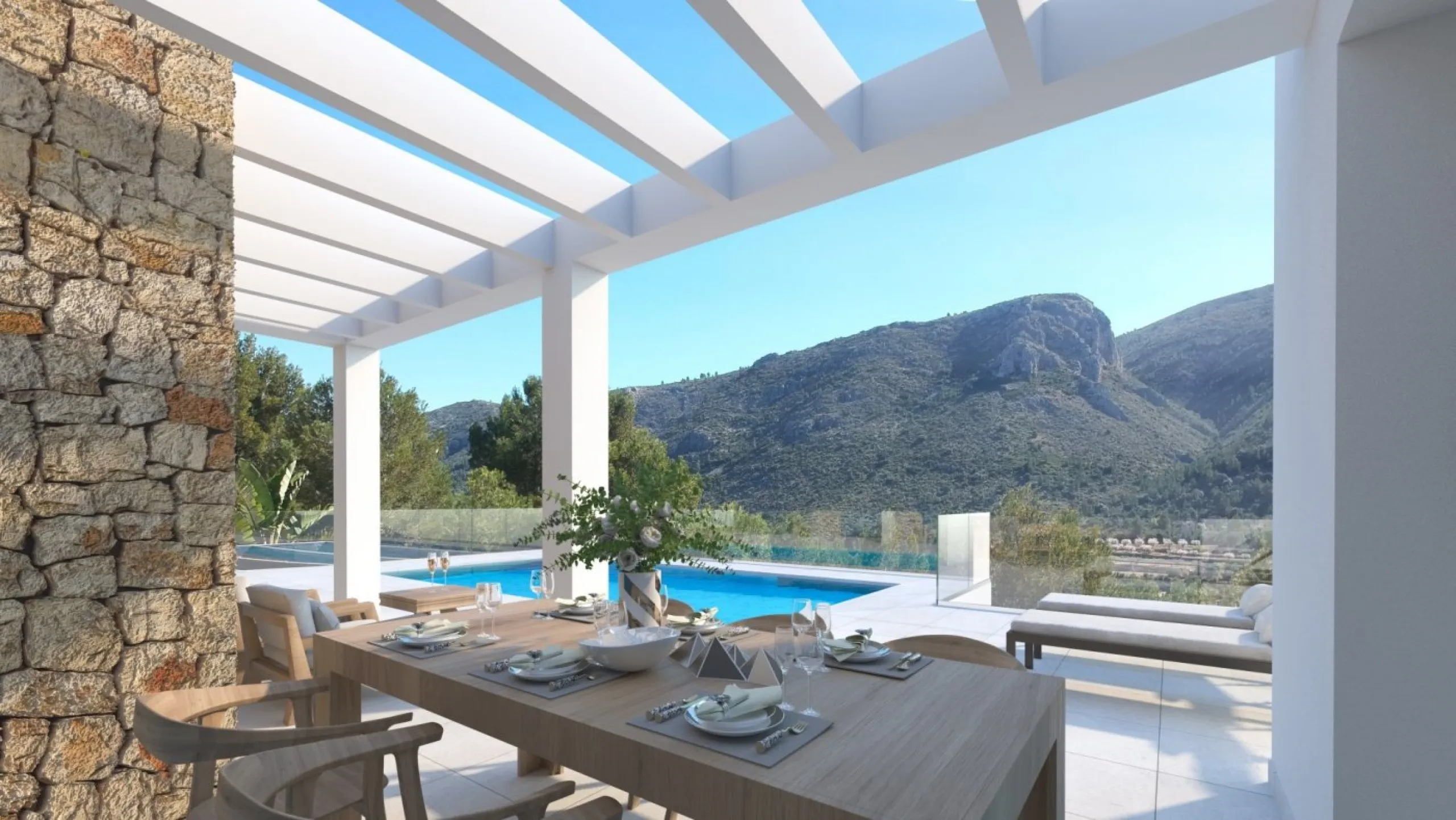 Villa de diseño en Urbanización Solana II a solo 10 km de Denia