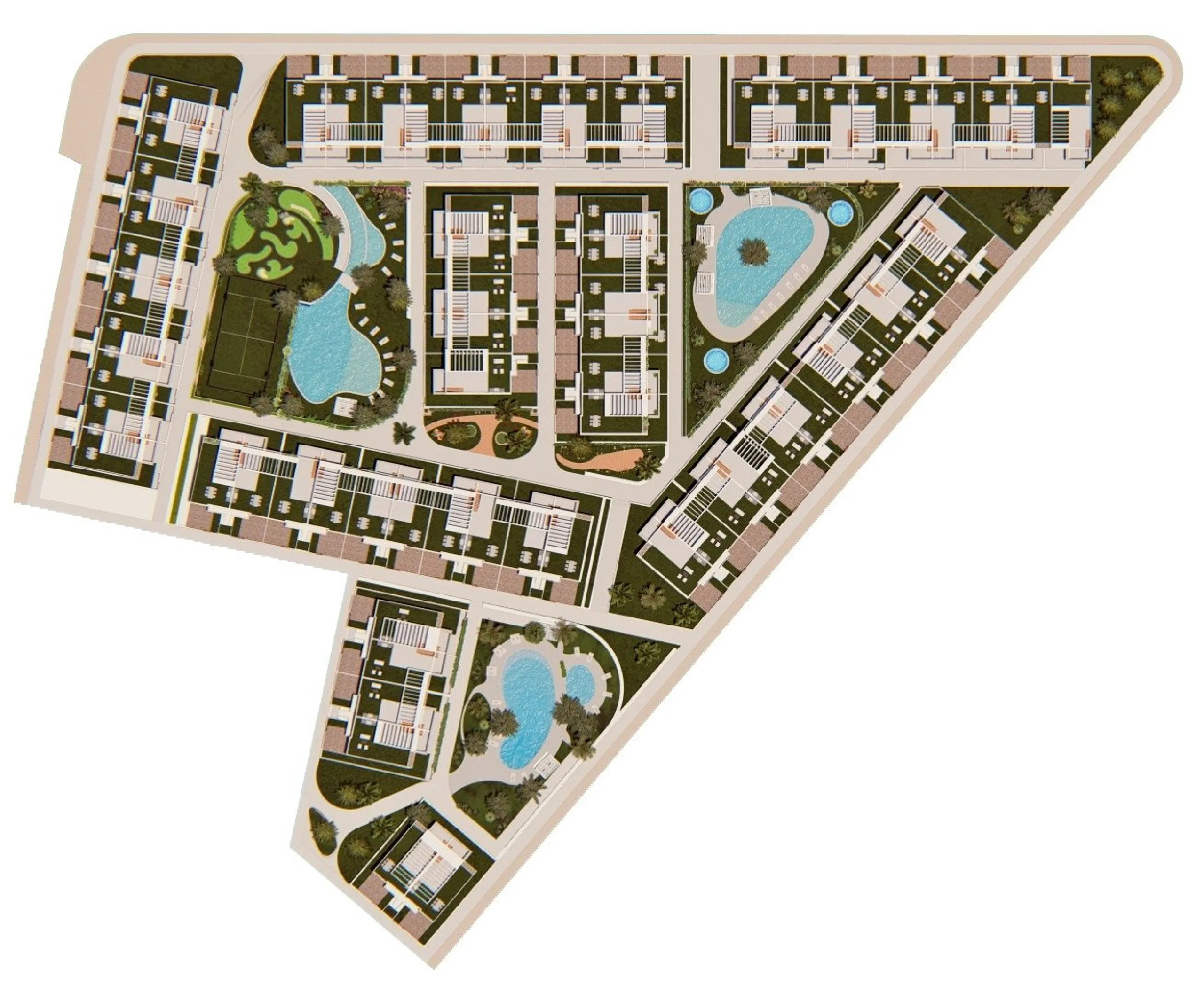RESIDENCIAL DE OBRA NUEVA CONSTRUCCIÓN DE APARTAMENTOS BUNGALOW EN LOS BALCONES