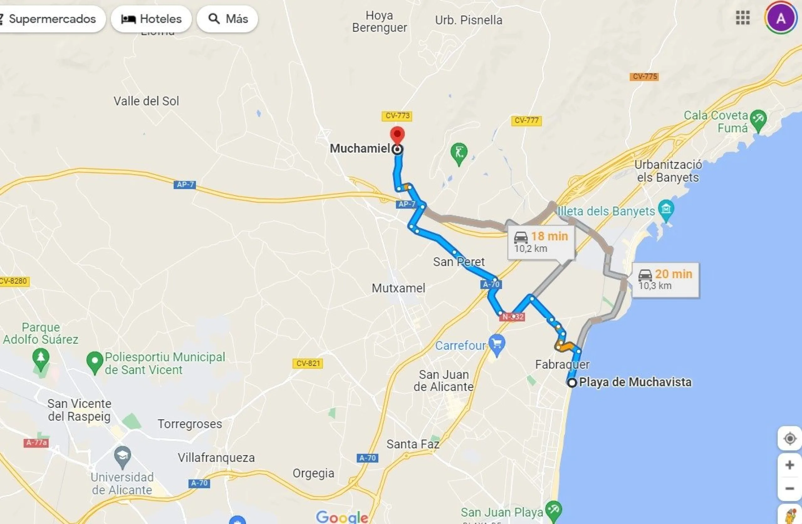 INDEPENDENT VILLA OF 500M2 - LAND OF 10,000M2 NEXT TO BONALBA - MUCHAMIEL