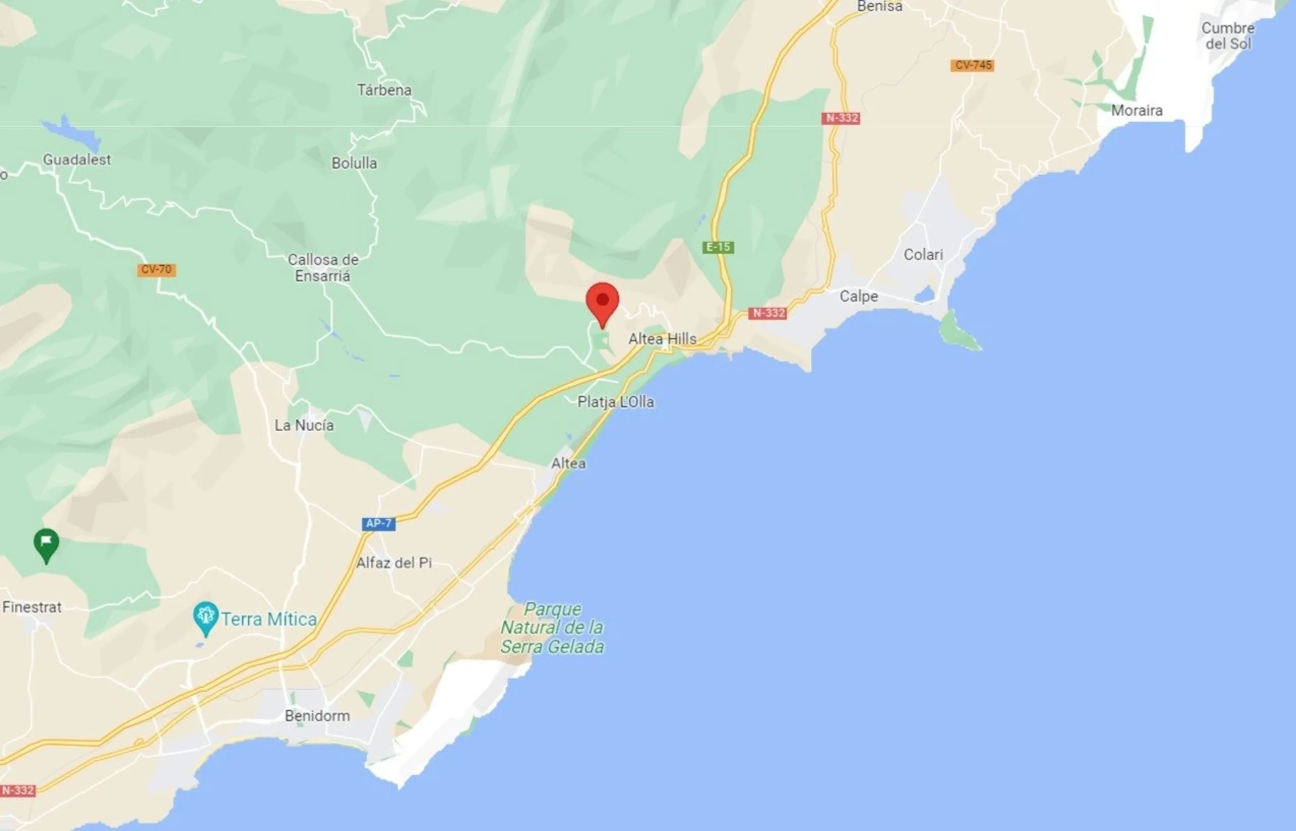 Villa de lujo a medida en Sierra de Altea
