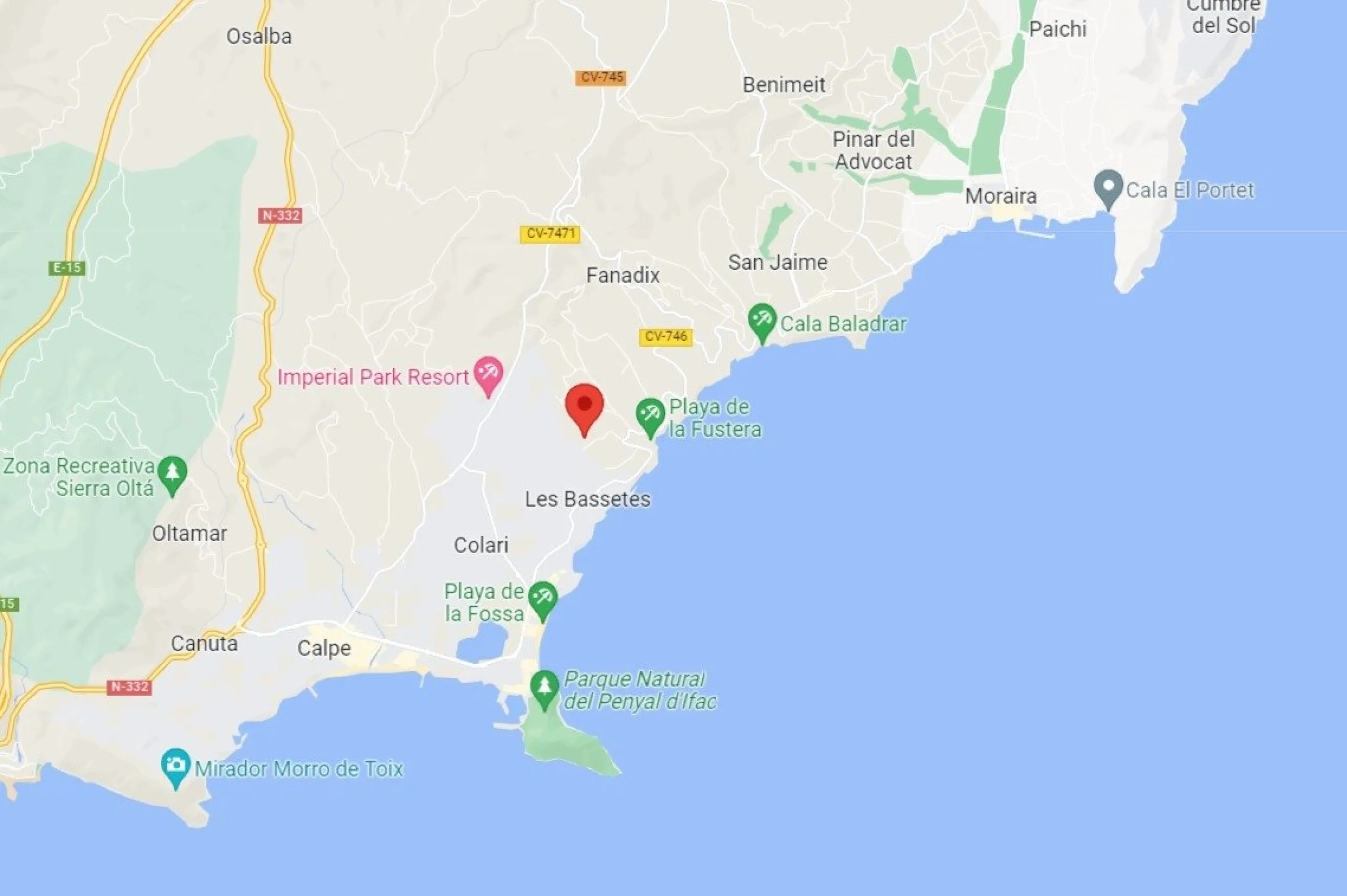 Luxury villa in the Bassetes area of ​​Benissa