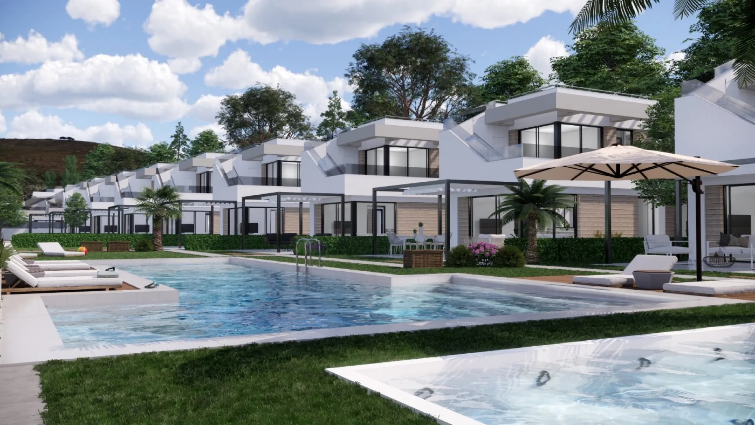 VILLAS DE OBRA NUEVA EN PILAR DE LA HORADADA EN EL CAMPO DE GOLF