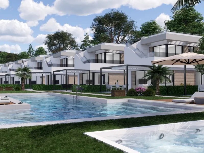 VILLAS DE OBRA NUEVA EN PILAR DE LA HORADADA EN EL CAMPO DE GOLF