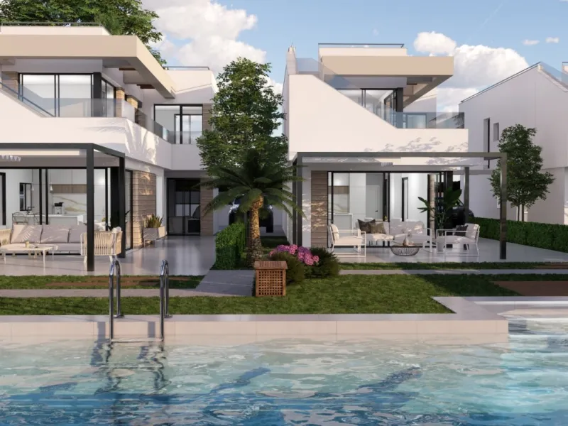 VILLAS DE OBRA NUEVA EN PILAR DE LA HORADADA EN EL CAMPO DE GOLF