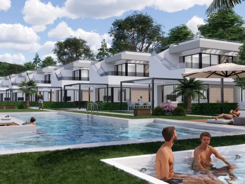 VILLAS DE OBRA NUEVA EN PILAR DE LA HORADADA EN EL CAMPO DE GOLF