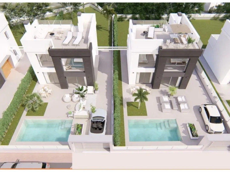 Villas de obra nueva con piscina privada