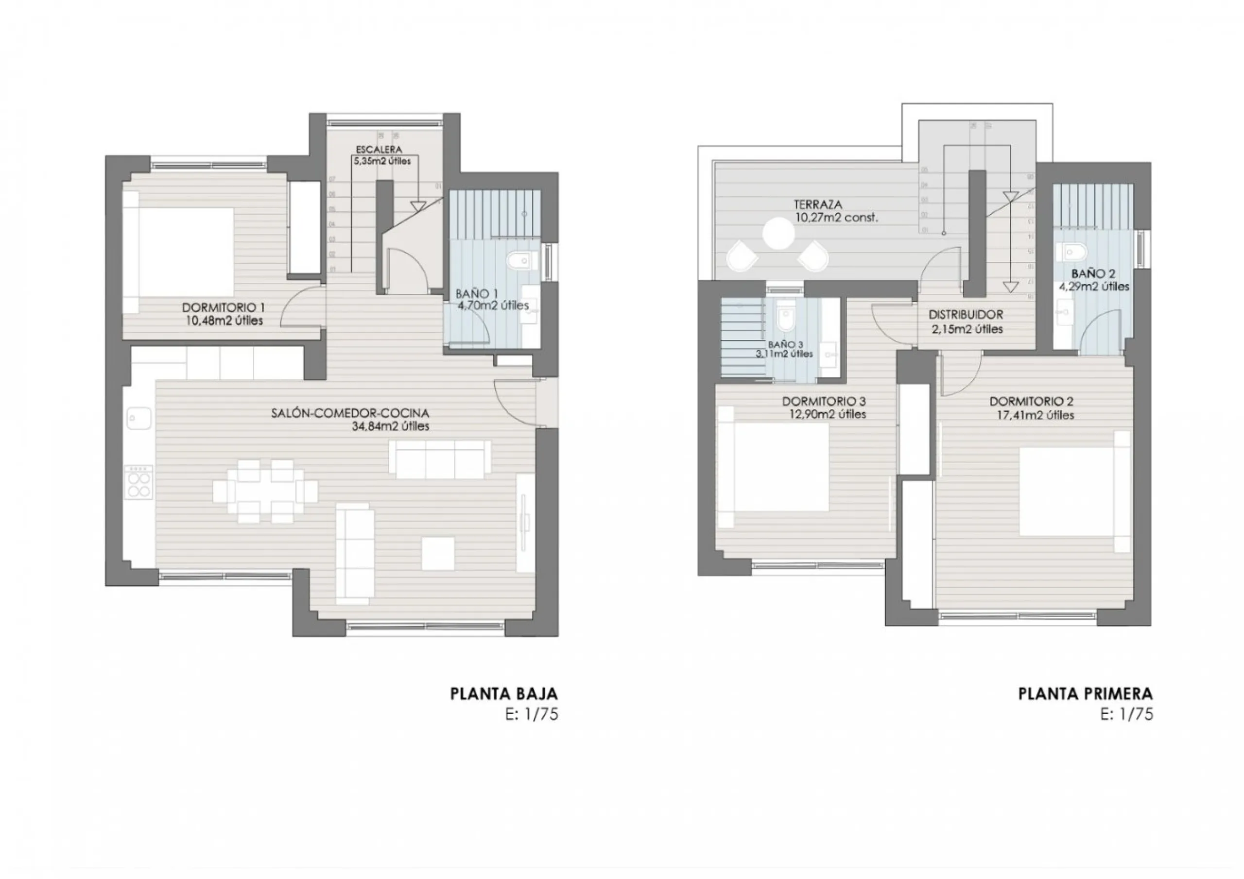 Villas de obra nueva con piscina privada