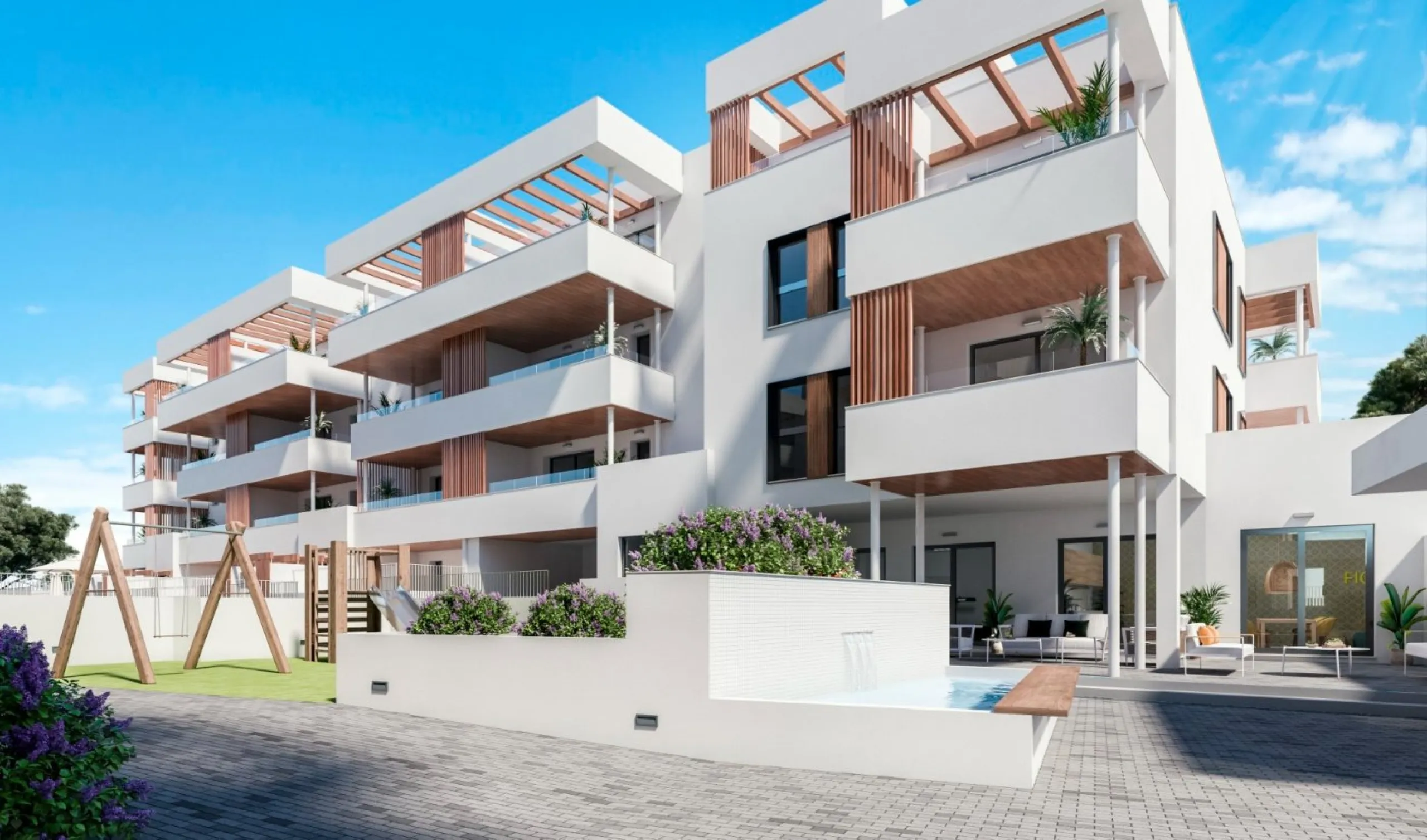Viviendas de nueva construcción y sostenibles junto al mar