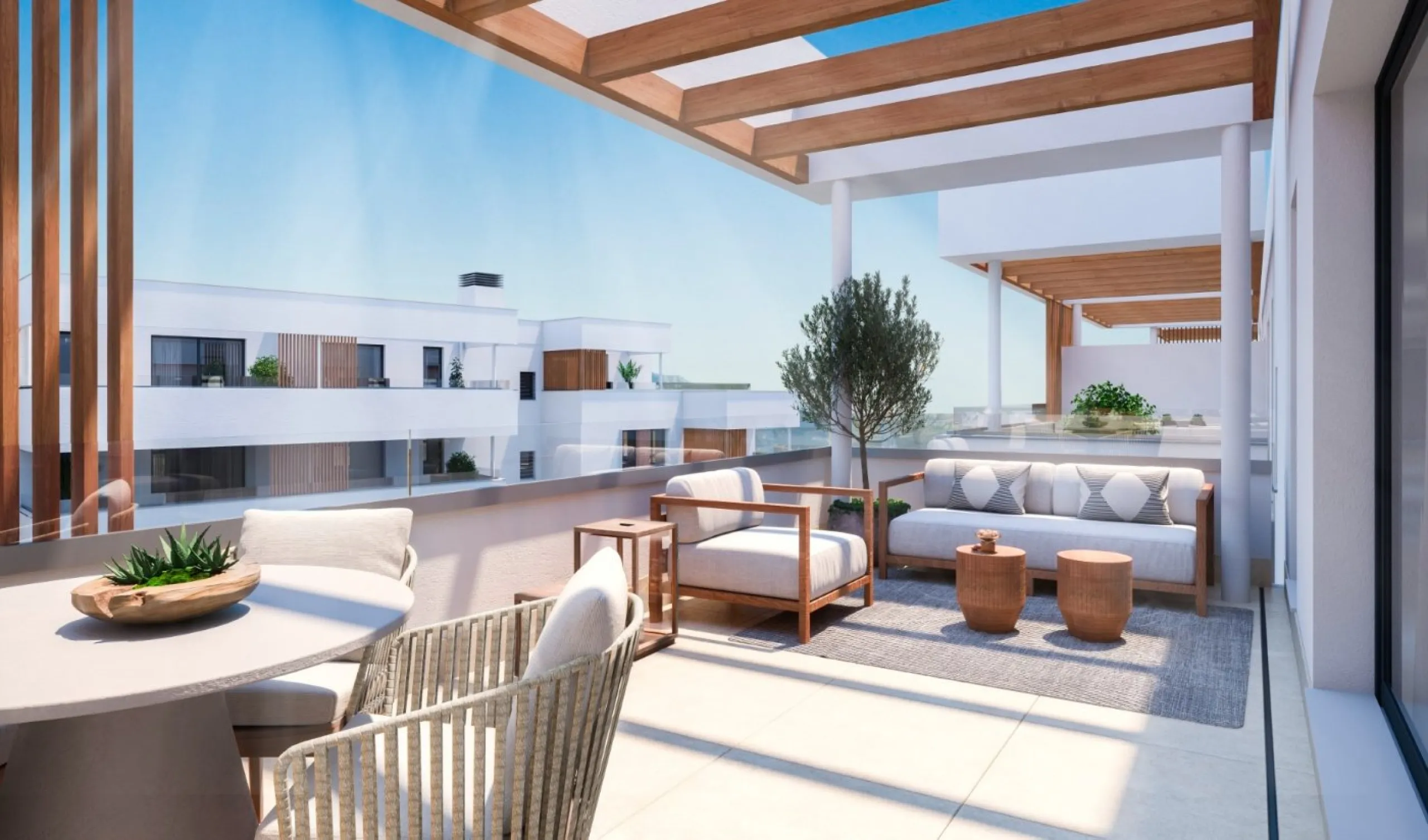 Viviendas de nueva construcción y sostenibles junto al mar