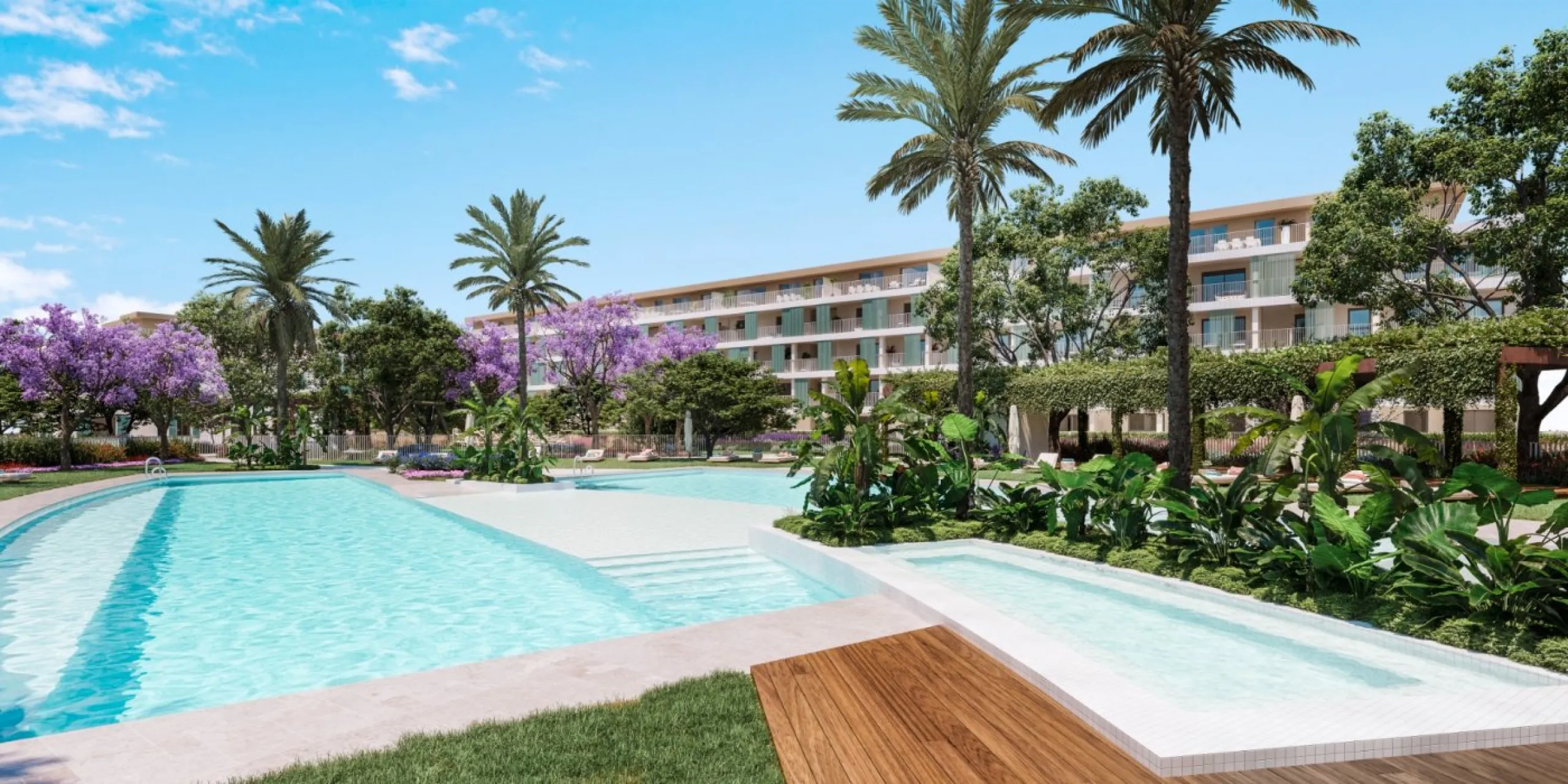 Viviendas de obra nueva con piscina junto al puerto de Denia