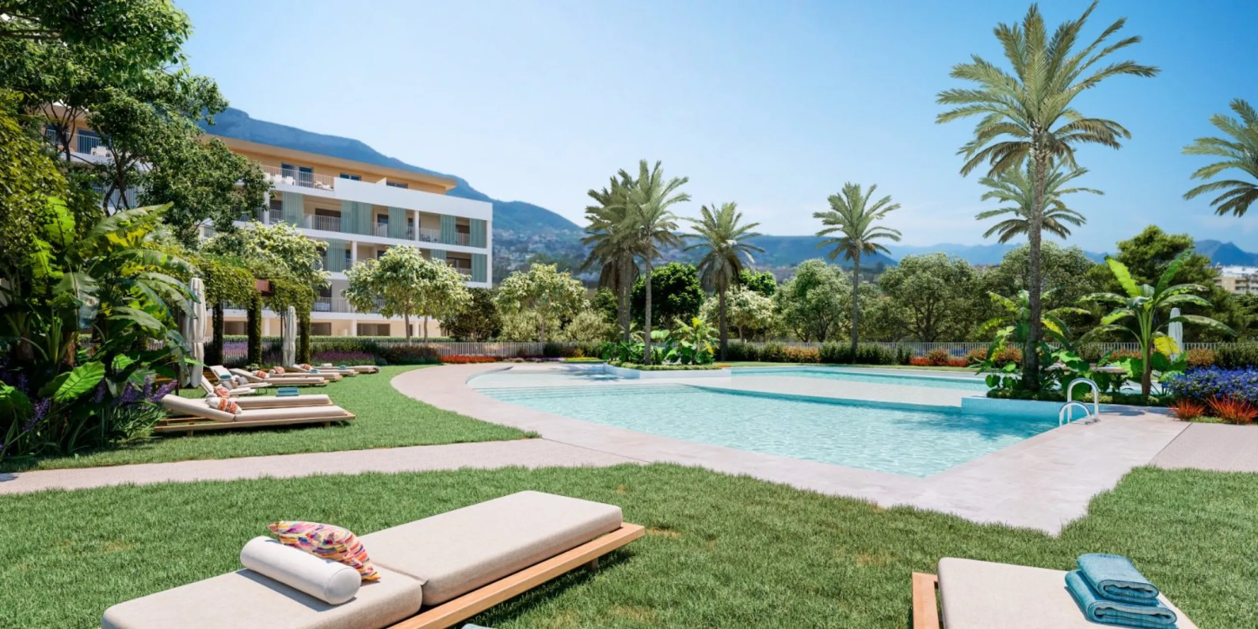 Viviendas de obra nueva con piscina junto al puerto de Denia