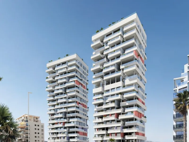 Viviendas de nueva construcción con grandes terrazas y vistas al mar