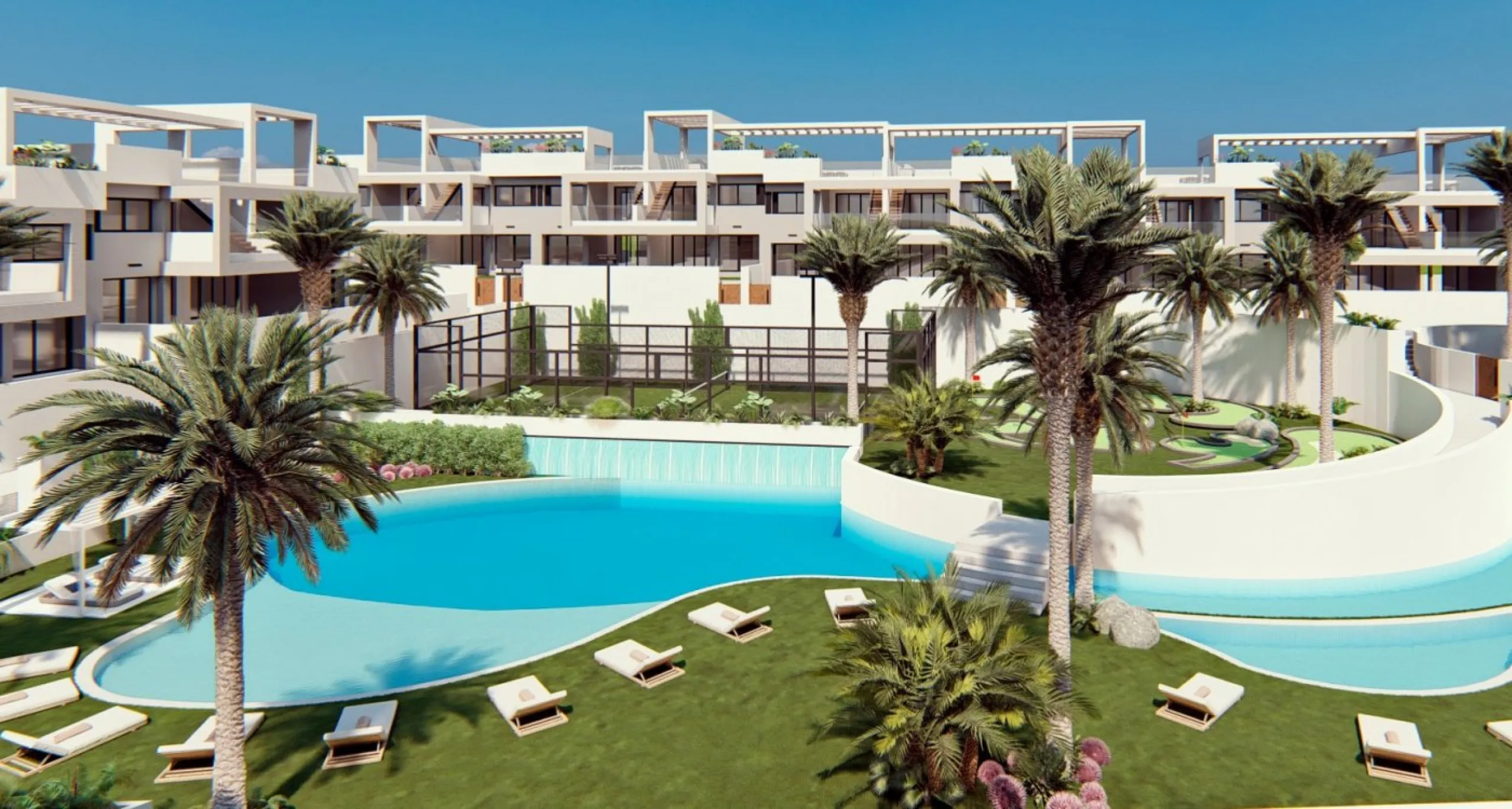 RESIDENCIAL DE OBRA NUEVA CONSTRUCCIÓN DE APARTAMENTOS BUNGALOW EN LOS BALCONES